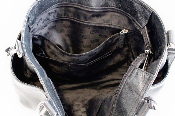 HANDBAG, Michael Kors Black Leather & Suede Handb… - image 6