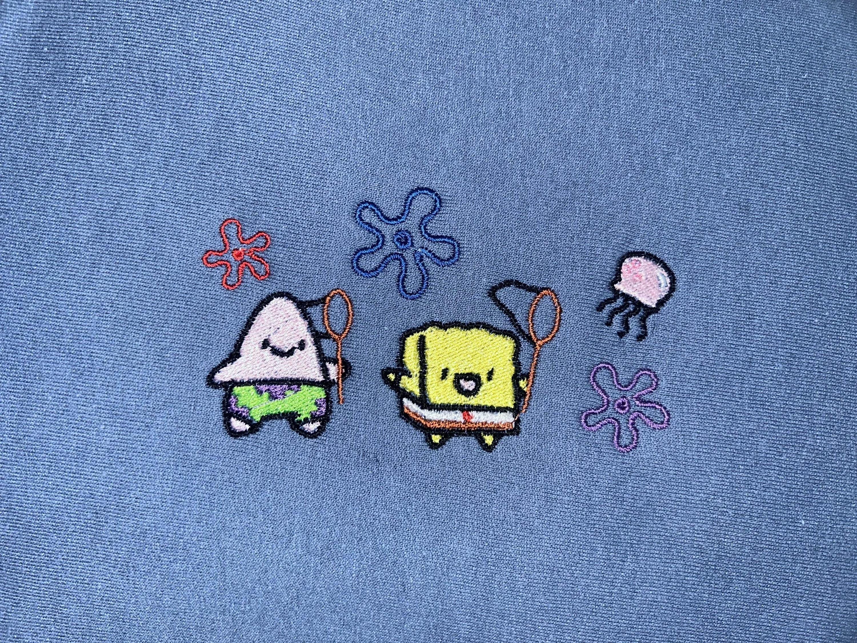 Embroidered Cartoon Jellyfishing Hoodie – Cute, Unisex, Cozy Sweatshirt ...