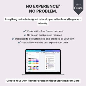 Pacchetto agenda e diario PLR / 290 modelli Canva modificabili / Prodotti digitali MRR con diritti di rivendita immagine 8