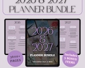 2026 & 2027 Planner Bundle – 27 Editable Canva Planners and Journals with PLR/MRR Rights