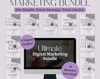 Digital Marketing Business PLR Kit | Editable Canva Templates & Expert Growth Guides (MRR/PLR Rights)