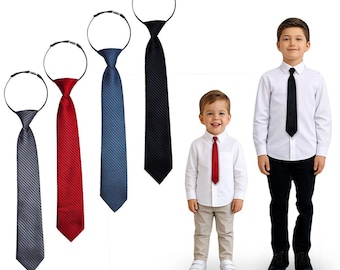 Corbata infantil preanudada, festiva, de 30-40 cm, para bodas, comuniones y consagraciones juveniles.