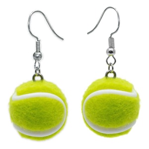 1 Paar Ohrringe Tennisball