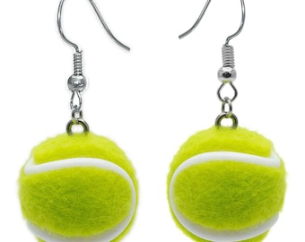 1 Paar Ohrringe Tennisball