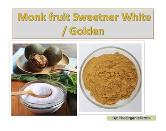 Monk Fruit Sweetener organically derived, Monk Fruit Stevia Erythritol Sweetener (Natural, No Calorie Sweetener)