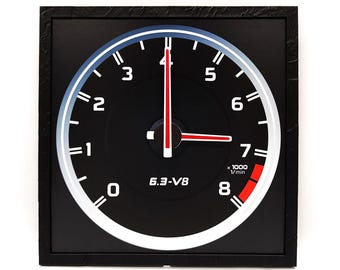 Mercedes C63 AMG-wandklok, cadeau autoliefhebber
