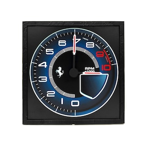 Ferrari desk clock , unique wall clock, personalized car guy gift, shelf poster