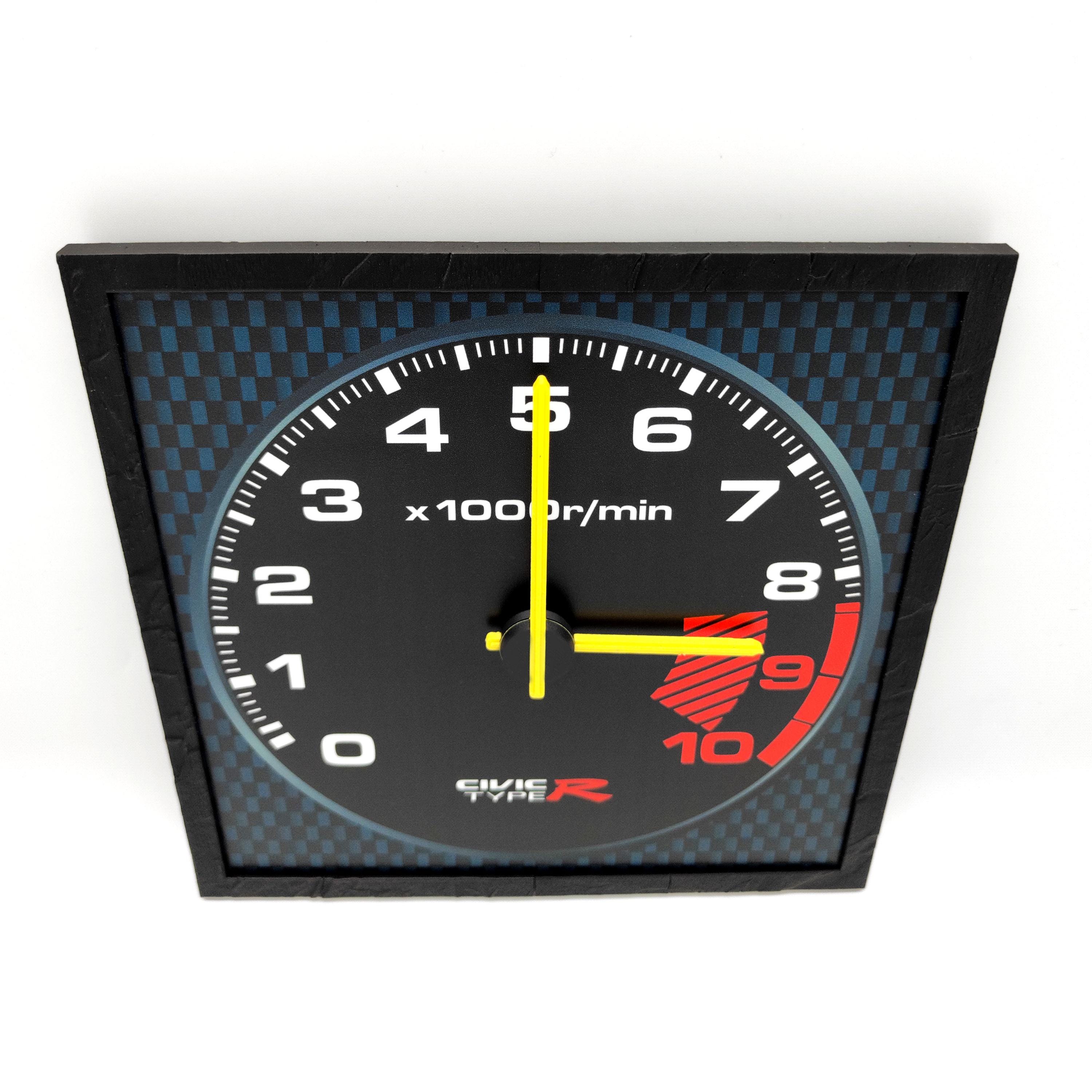 Honda Civic Type-r Speedometer Wall Clock, Desk Accessories, Car Guy ...