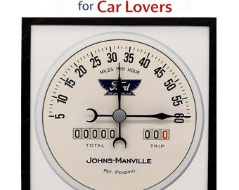 Reloj velocímetro, regalo para amantes de los coches, regalo para marido, regalo para novio, decoración de garaje, regalo para entusiastas de los coches, reloj para la cueva del hombre