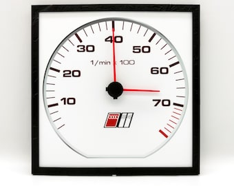 Audi S4 snelheidsmeter wandklok, bureauaccessoires, cadeau automan, interieur auto-thema, autoliefhebbers, race-interieur