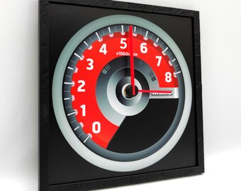 Nissan GT-R Desk Clock, Unique Wall Clock, Personalized Car Guy