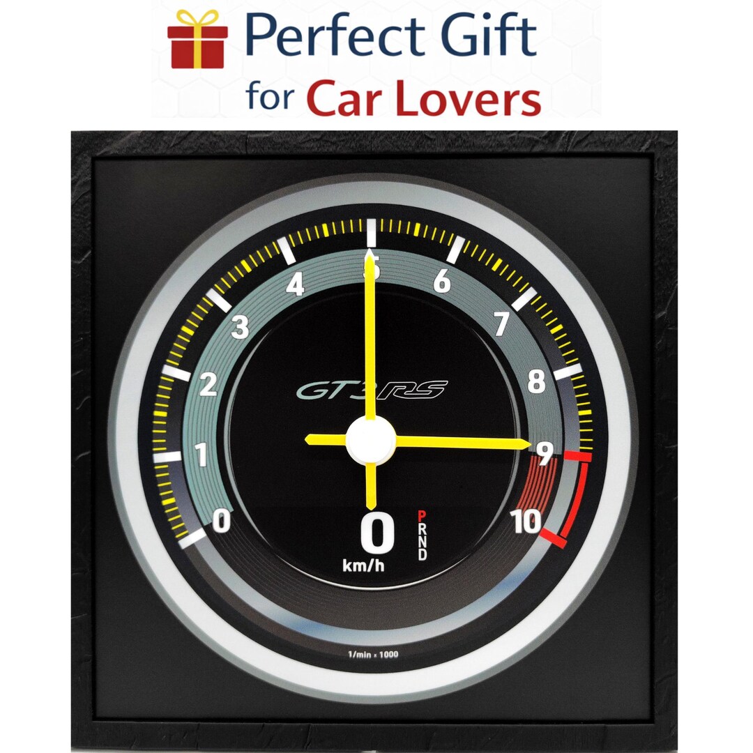 Tachometer Clock, Gift for Car Lover, Gift for Husband, Boyfriend Gift ...