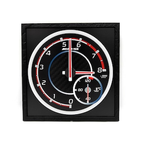 Horloge murale avec compteur de vitesse Mercedes, accessoires de bureau, cadeau pour garagiste, décoration d&#39;intérieur sur le thème de l&#39;automobile, passionnés de voiture, intérieur de course