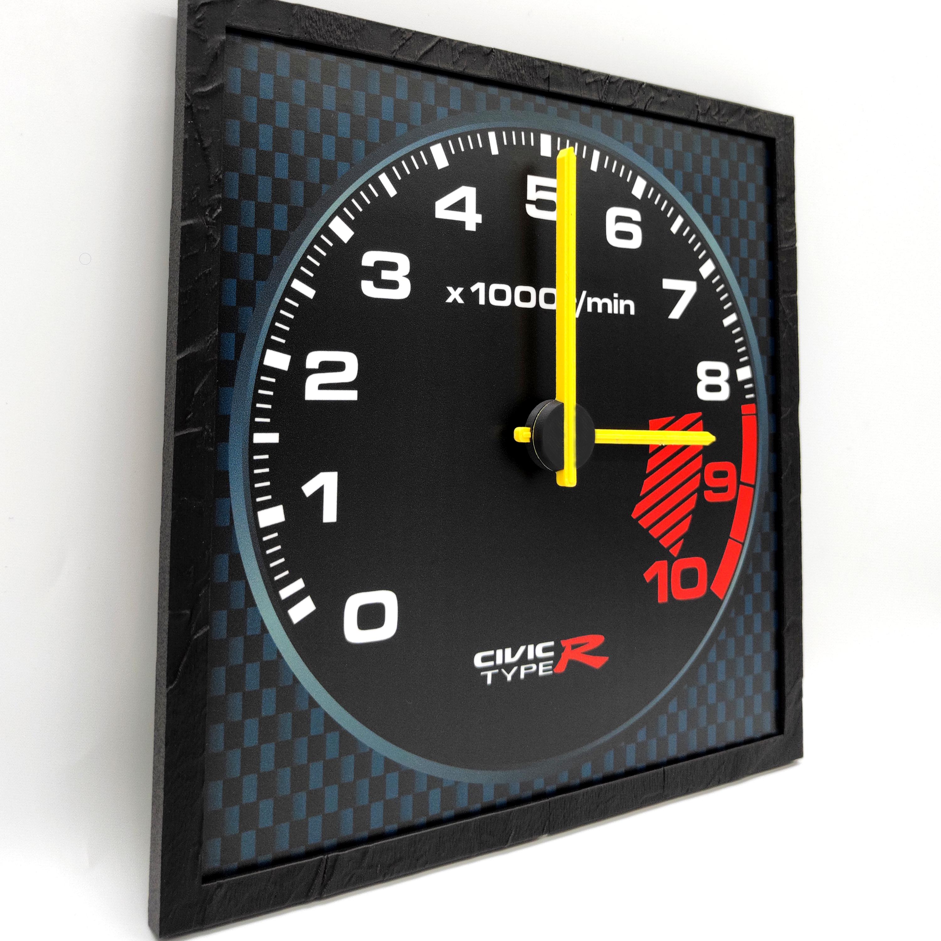 Honda Civic Type-r Speedometer Wall Clock, Desk Accessories, Car Guy ...