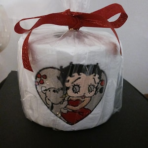 Carta igienica ricamata, Betty Boop Puppy Love