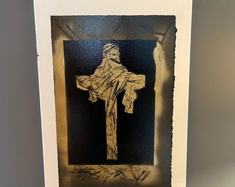 Beeldje Christus de Verlosser – Handgemaakte spirituele muurkunst