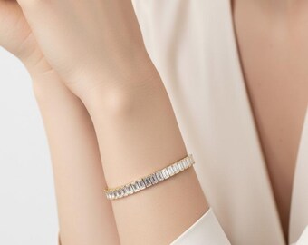 Roestvrijstalen zwarte hartarmband: gouden en zilveren dubbele ketting