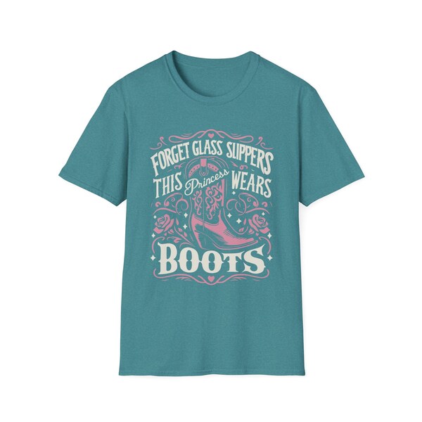 Forget Glass Slippers This Princess Wears Boots Tshirt