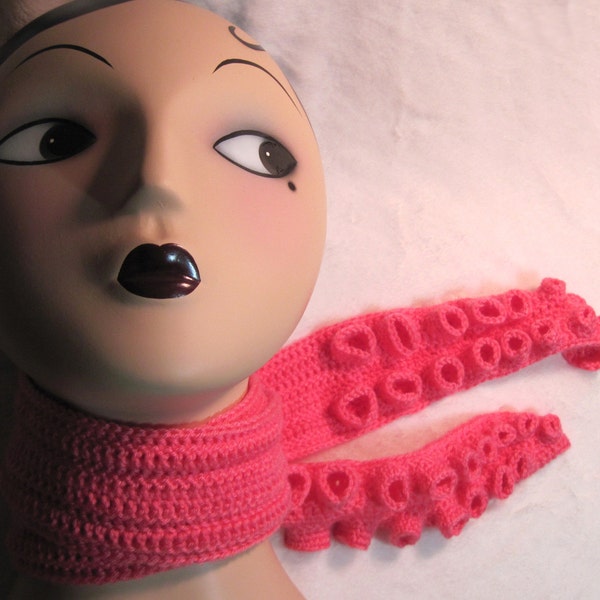 Take Out Tentacle Scarf in Cupcake Pink