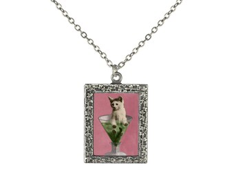 Kitten-tini Kitten Pendant Necklace