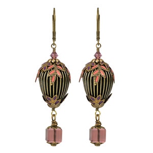 Balloon Earrings, Hot Air Balloon Earrings, Hand Painted Balloon Earrings
