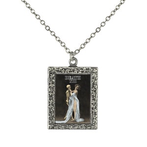 Tarot Anhänger Halskette des Death Card Dancing Skeleton