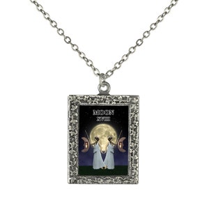 Moon Tarot Card Necklace