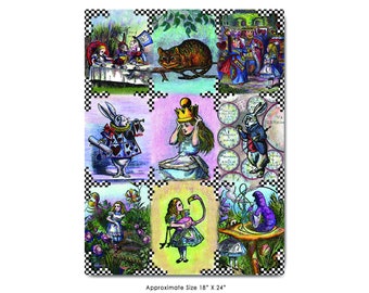 Alice in Wonderland Poster 24 in x 18 in *