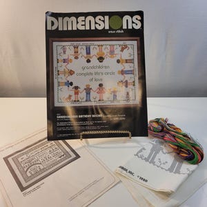 Vintage 80s Dimensions Cross Stitch Kit