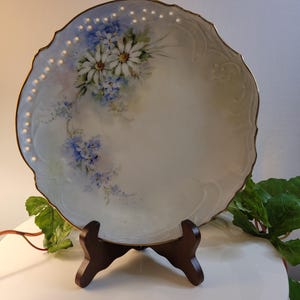 Gorgeous Porcelain Hand Painted and signed Plate circa 1970