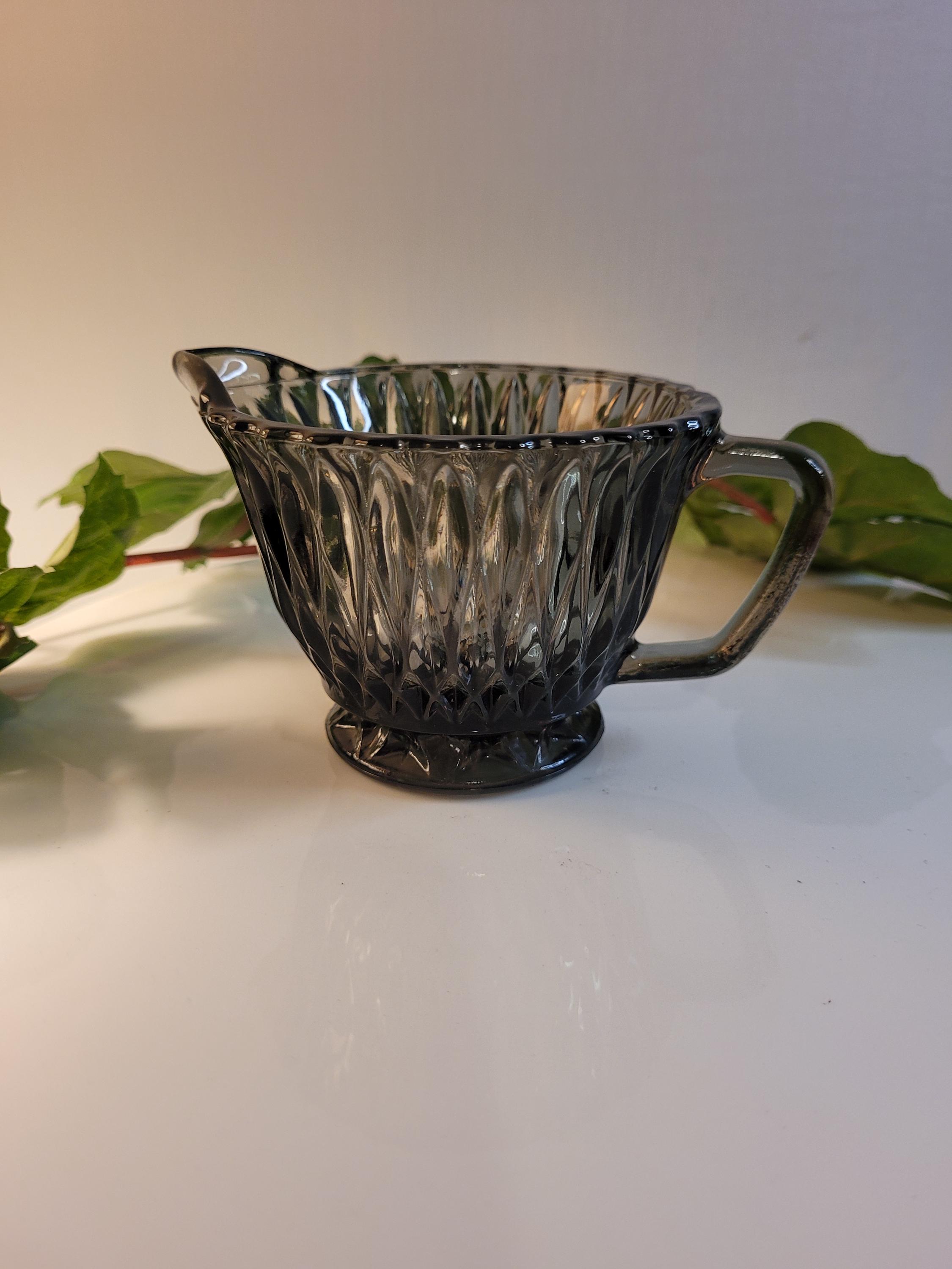 Vintage Libbey Smoke Glass Creamer (LRS45)