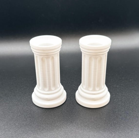 Roman Pillar Toilet Bolt Cover with Air Freshener – Decorative Toilet Bolt Cap – Classical Bathroom Decor – Odor Control Accessory