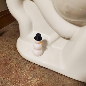 Toilet Bolt Cover Snowman