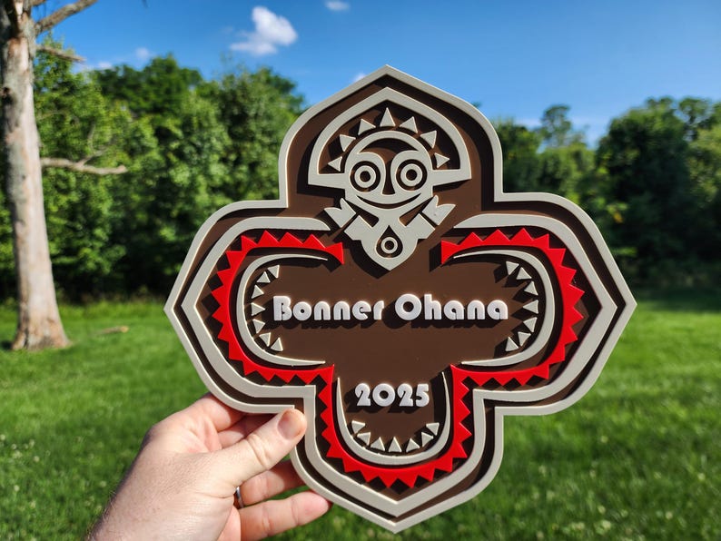Bonner Sign Custom Tiki Ohana Sign – Polynesian Decor, Personalized Family Plaque ...