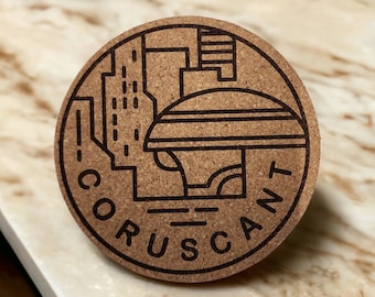 15-Star Wars Planet Cork Coaster Set – Geeky Home Decor or Unique Gifts