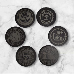 Oga’s Cantina Coasters – Set of Six (6) – Black Slate - Star Wars - Galaxy's Edge