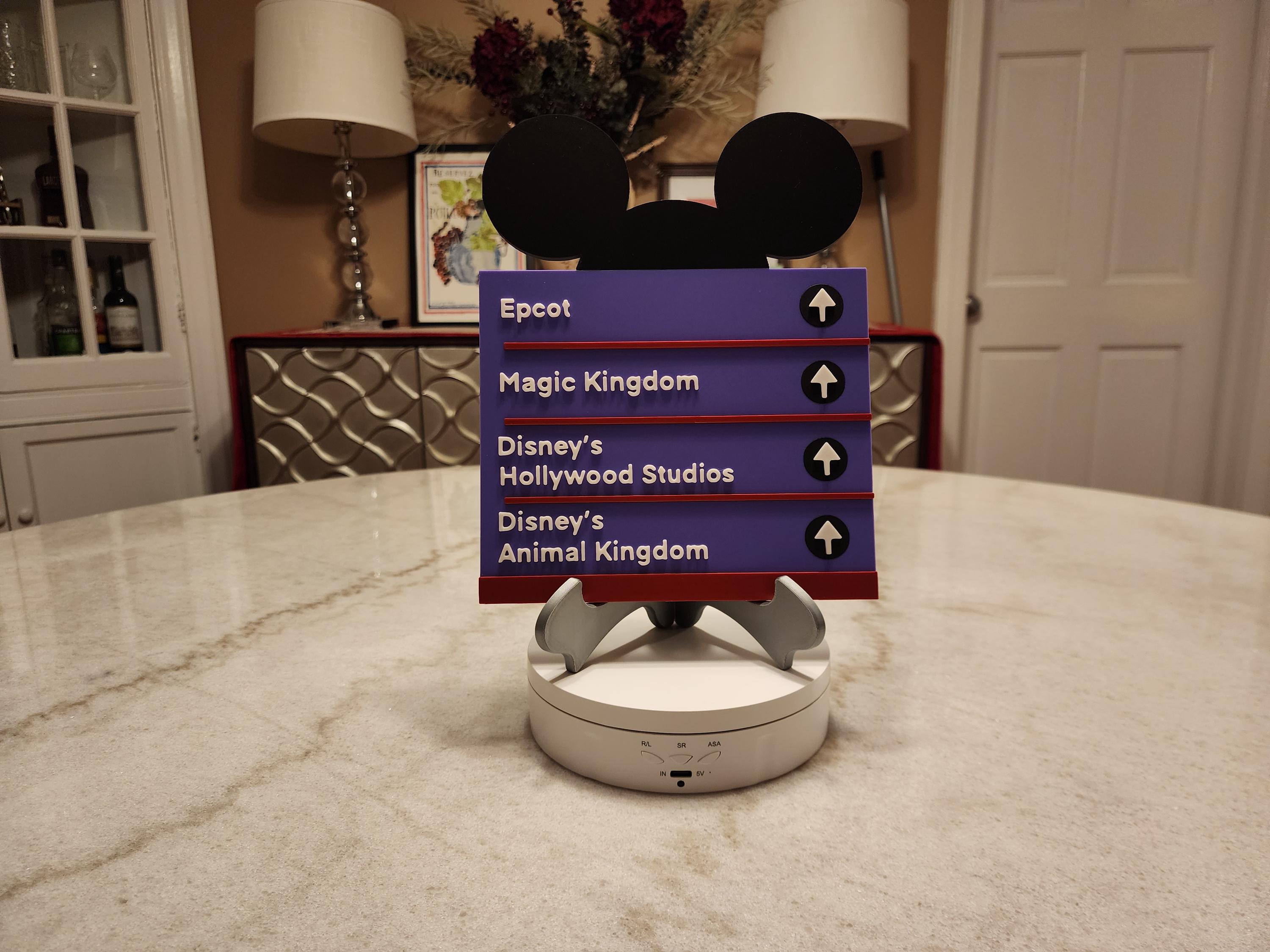 Attraction Sign Disney Parks Road Sign | Park Highway Sign Decor - Etsy
