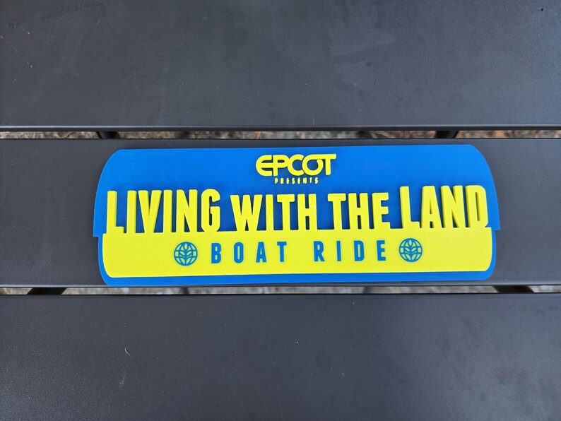 3D Printed EPCOT Living With the Land Sign – Retro Disney Decor - Etsy