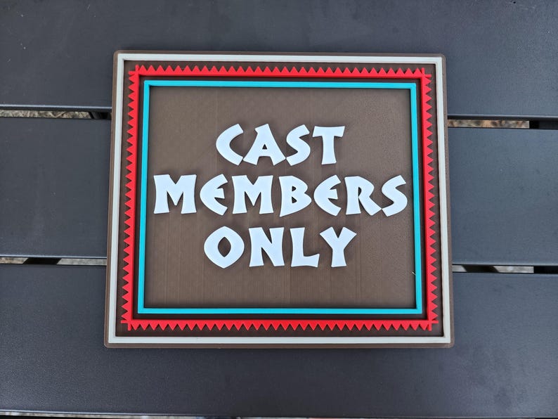 Cast Member Sign Disney Polynesian Resort Cast Member Sign – 3D Printed Tiki Decor - Etsy