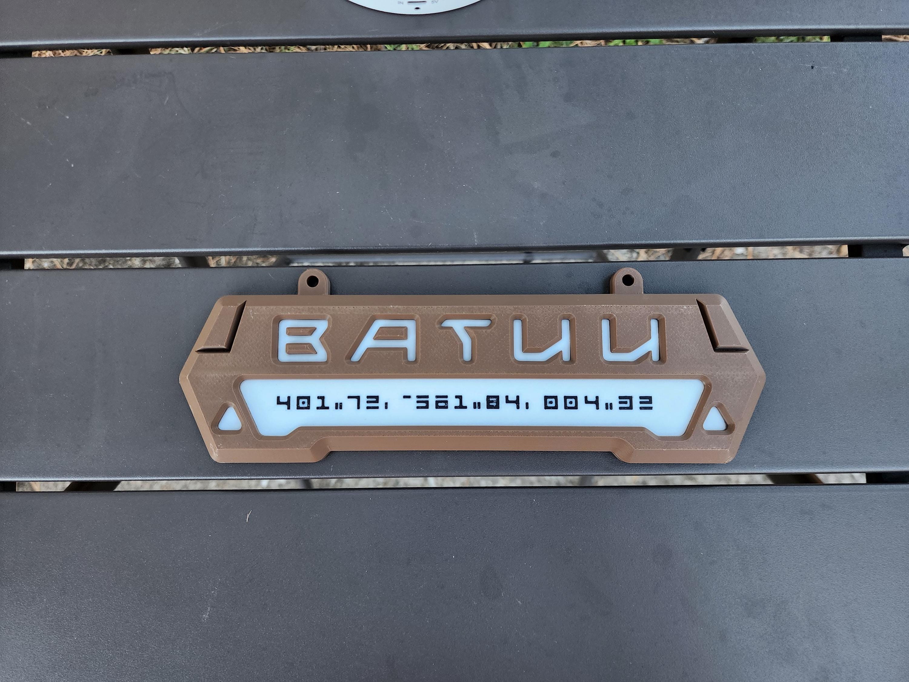 3D Printed Batuu Sign – Galaxy's Edge Inspired Star Wars Decor - Etsy