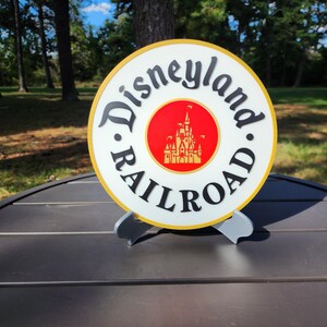 Disneyland Railroad Sign - Etsy