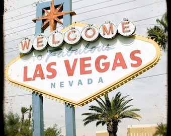 Las Vegas Neon Sign UNFRAMED 5x5 Fine Art Photo