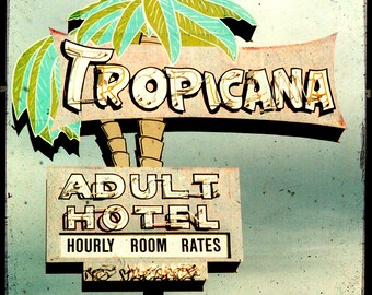 Tropicana Hotel Neon Sign UNFRAMED 5x5 Fine Art Photo