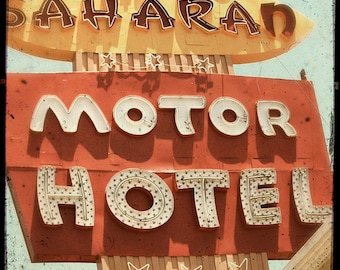 The Saharan Motor Hotel UNFRAMED 5x5 Fine Art Photo