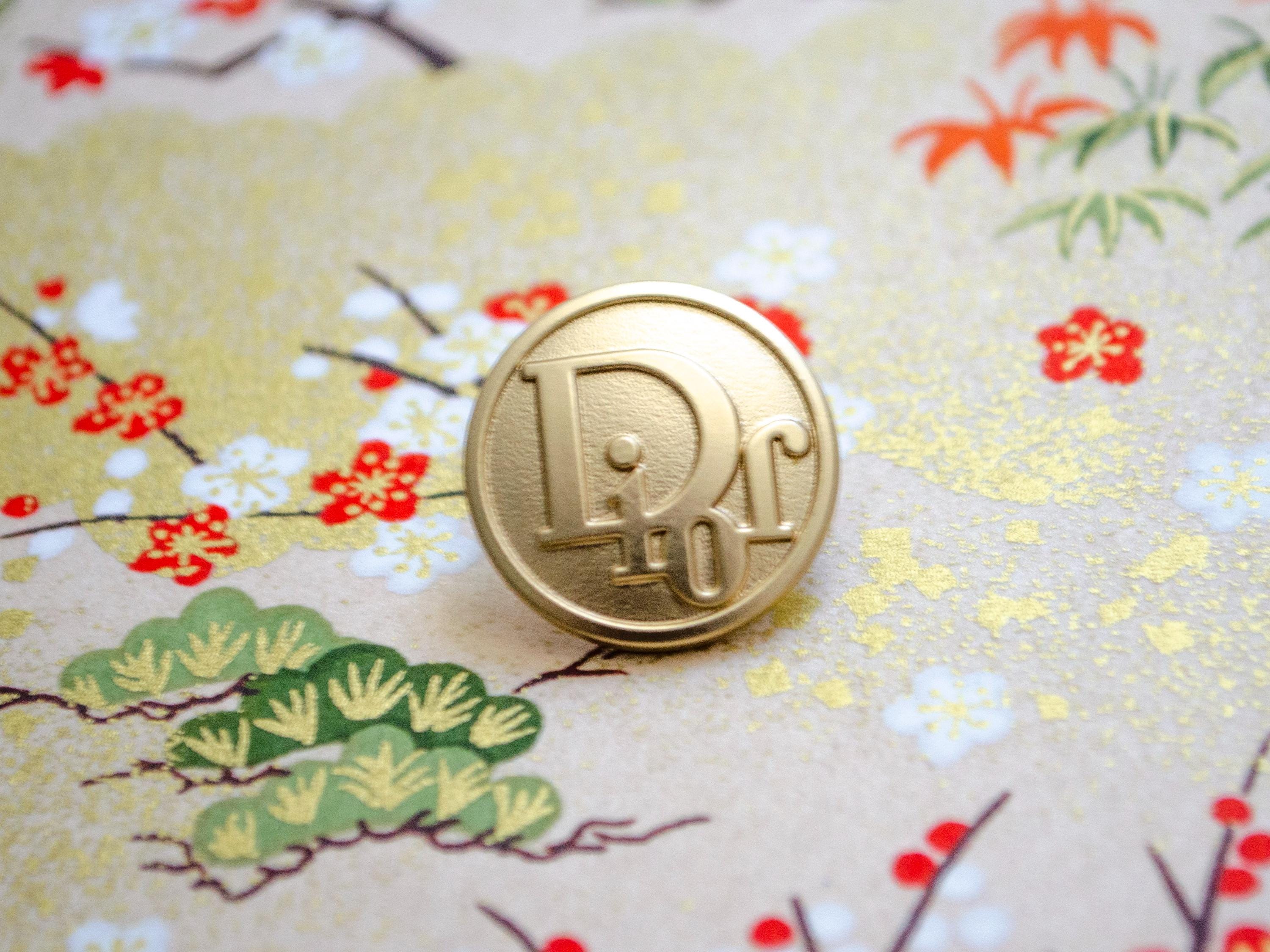 Vintage Dior Gold Metal Buttons