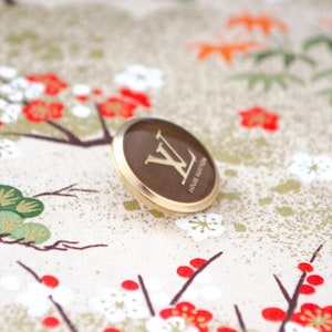 Vintage LV  Metal Buttons 18 mm. 2 colours