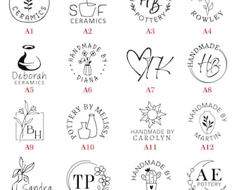 Custom Pottery Stamp, Personalized Clay Ceramics Stamp, Gift for Her