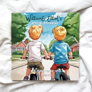 Livre relié de FIV entièrement personnalisé pour enfants, personnalisez votre histoire avec des noms et des avatars, y compris des jumeaux, des frères et sœurs et des membres de la famille