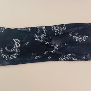Twisted Headband Navy Blue