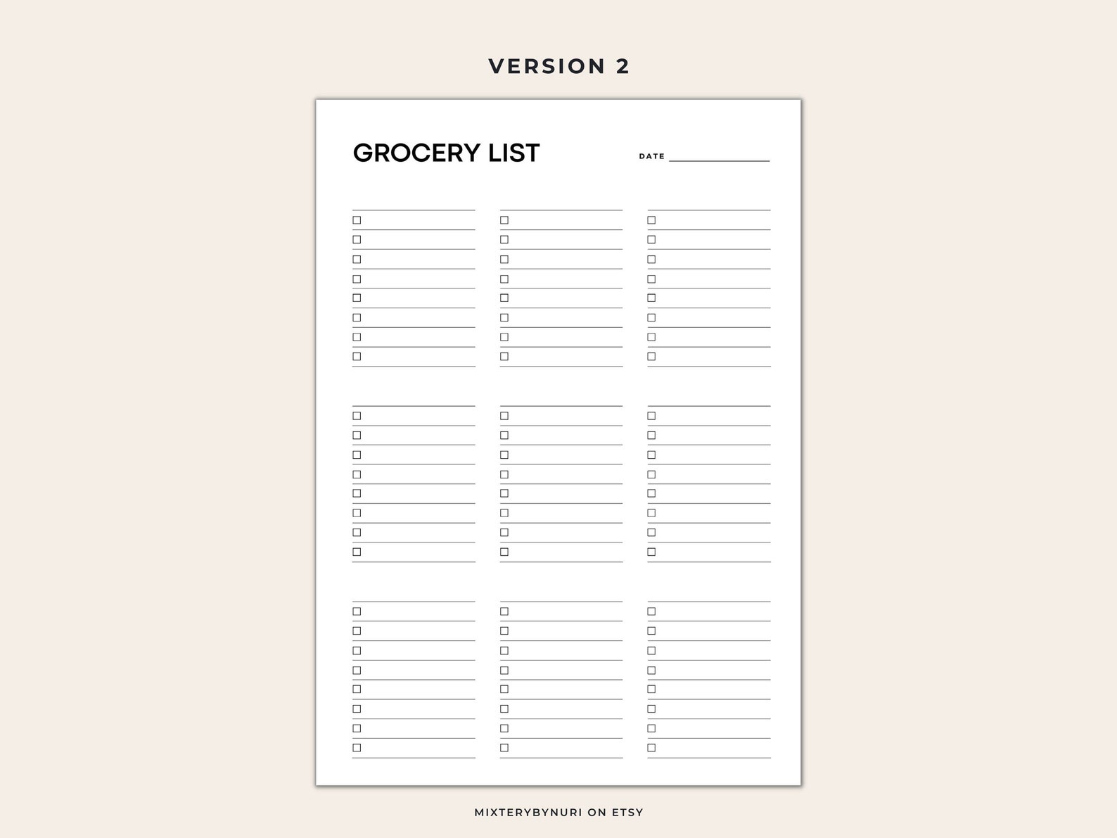 Grocweries List.pdf Grocery List Printable Template, Groceries Planner, Minimalist Food ...